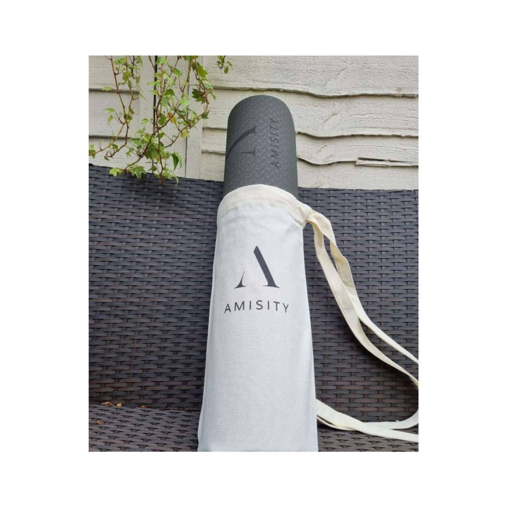 Canvas Yoga Mat Bag with Om Symbol
