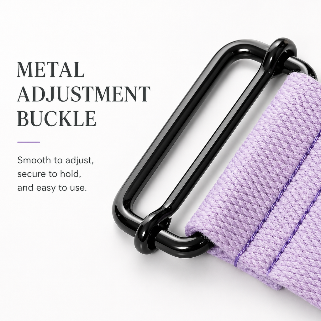 Iyengar Wide Cotton Yoga Strap - 5cm