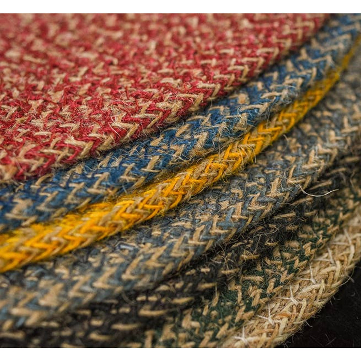 Jute Placemats - Pearl White & Natural, Set of 4