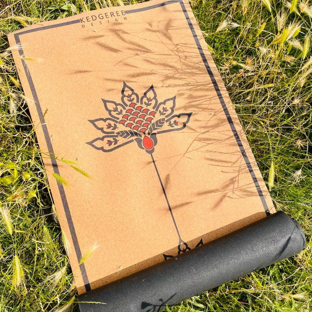 The Lotus Travel Cork Yoga Mat - 3mm