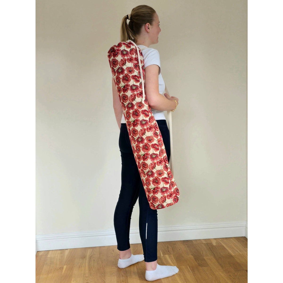 Tapestry Yoga & Pilates Mat Bag - Poppies