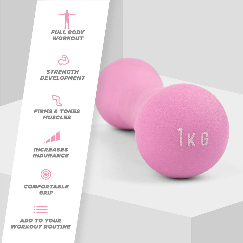 Dumbbell 1kg - Pink