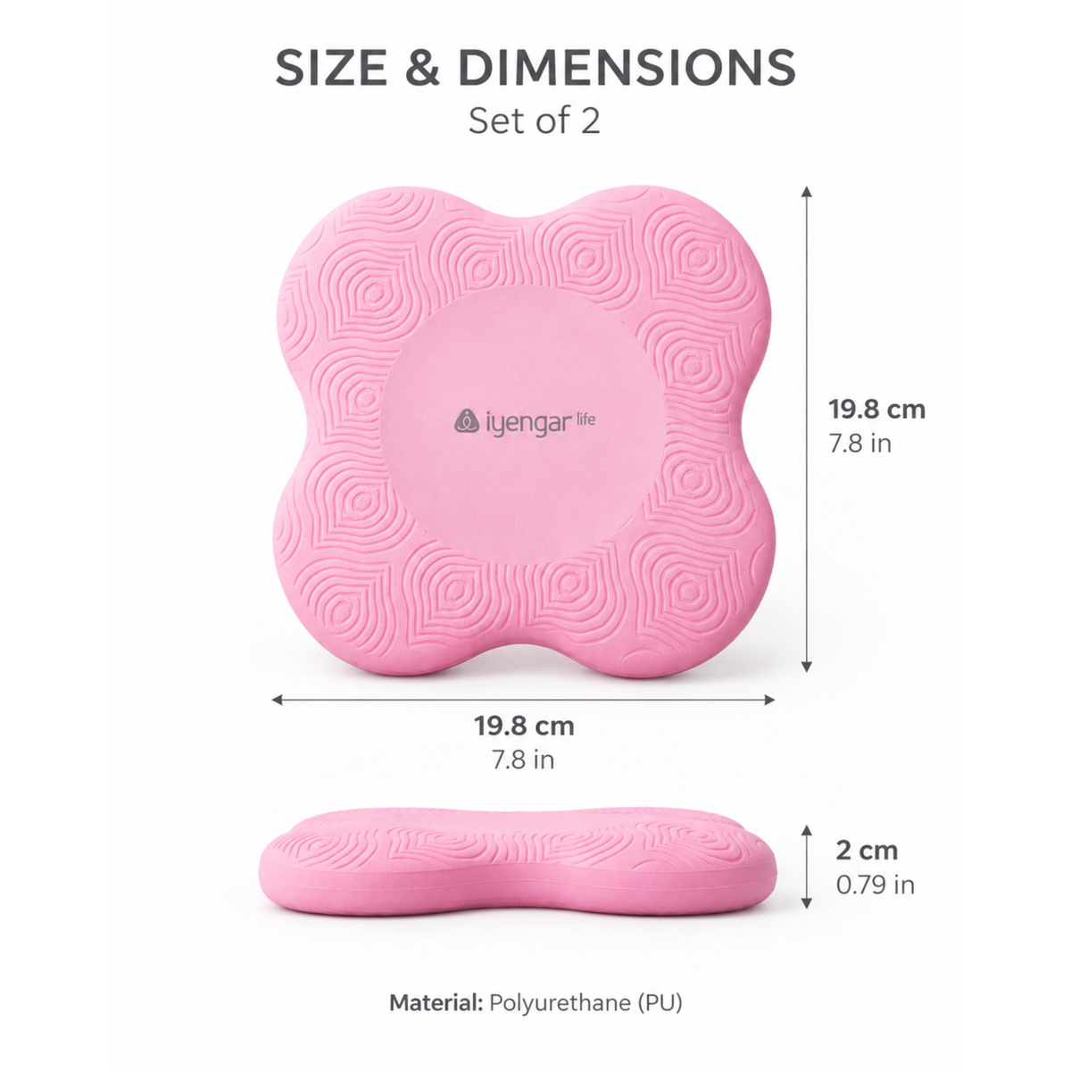 Yoga & Pilates Cushion Pad for Knees, Wrists & Elbows