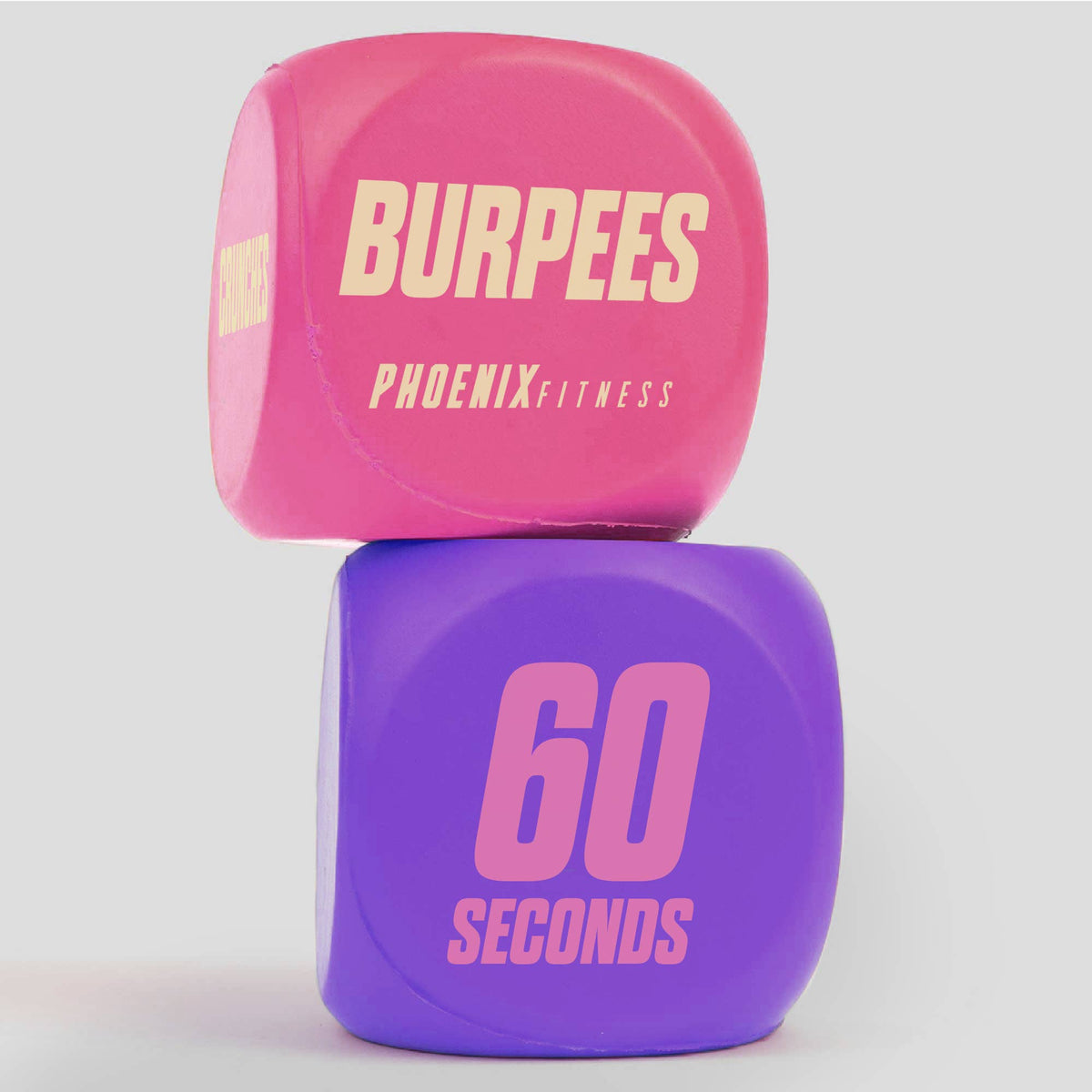 Fitness Routine Exercise Dice - Pink