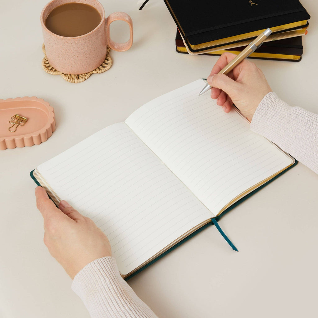 Luxury Cloth Notebook - Juniper Green