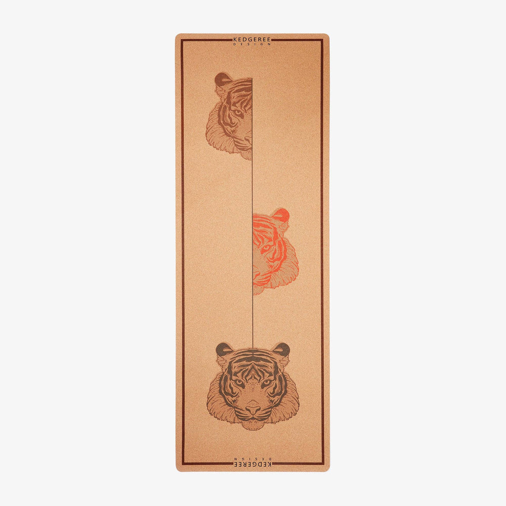 The Powerful Tiger Cork Yoga Mat