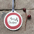 East of India Round Christmas Gift Tag - Merry Christmas