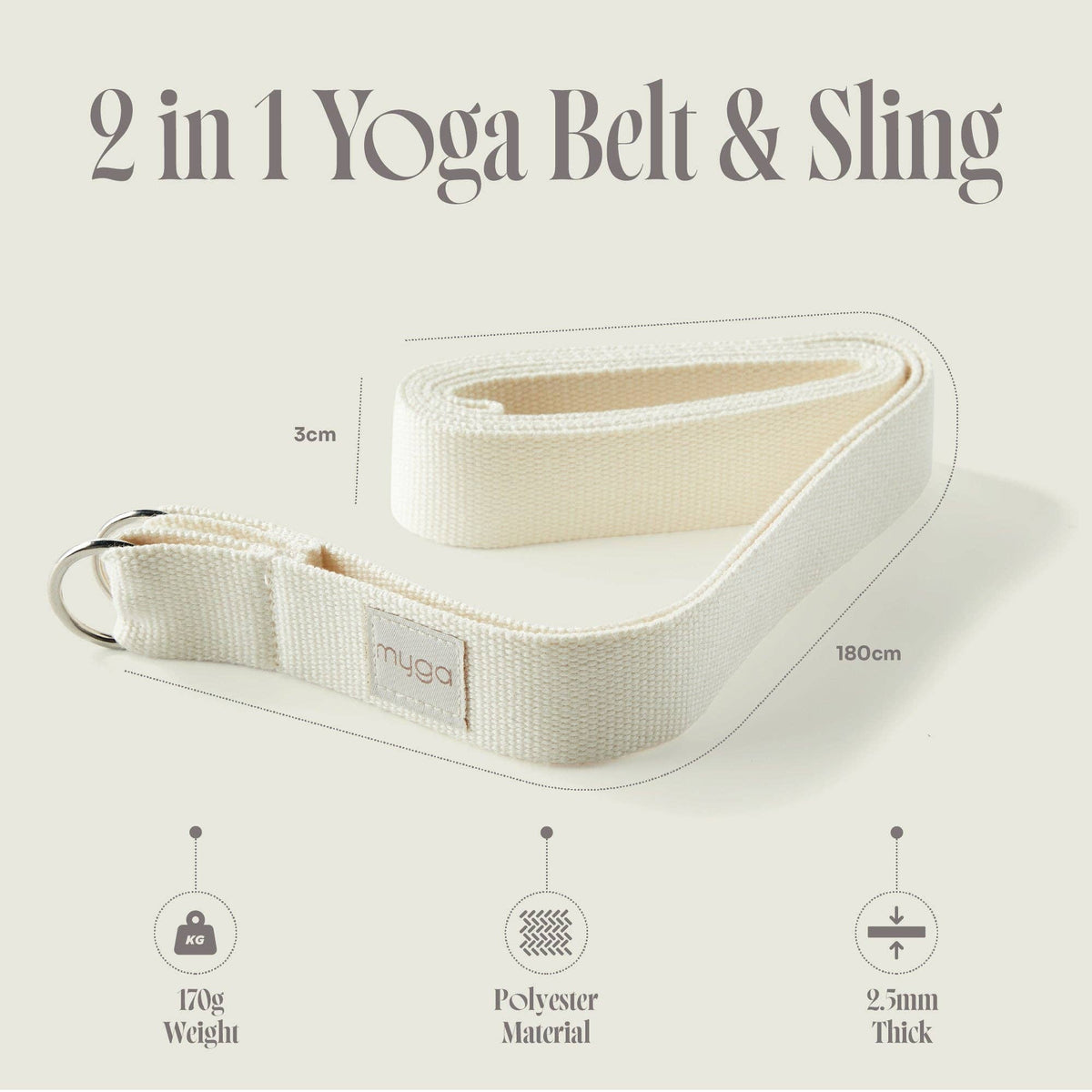 Myga 2-in-1 Yoga Strap & Mat Carrier