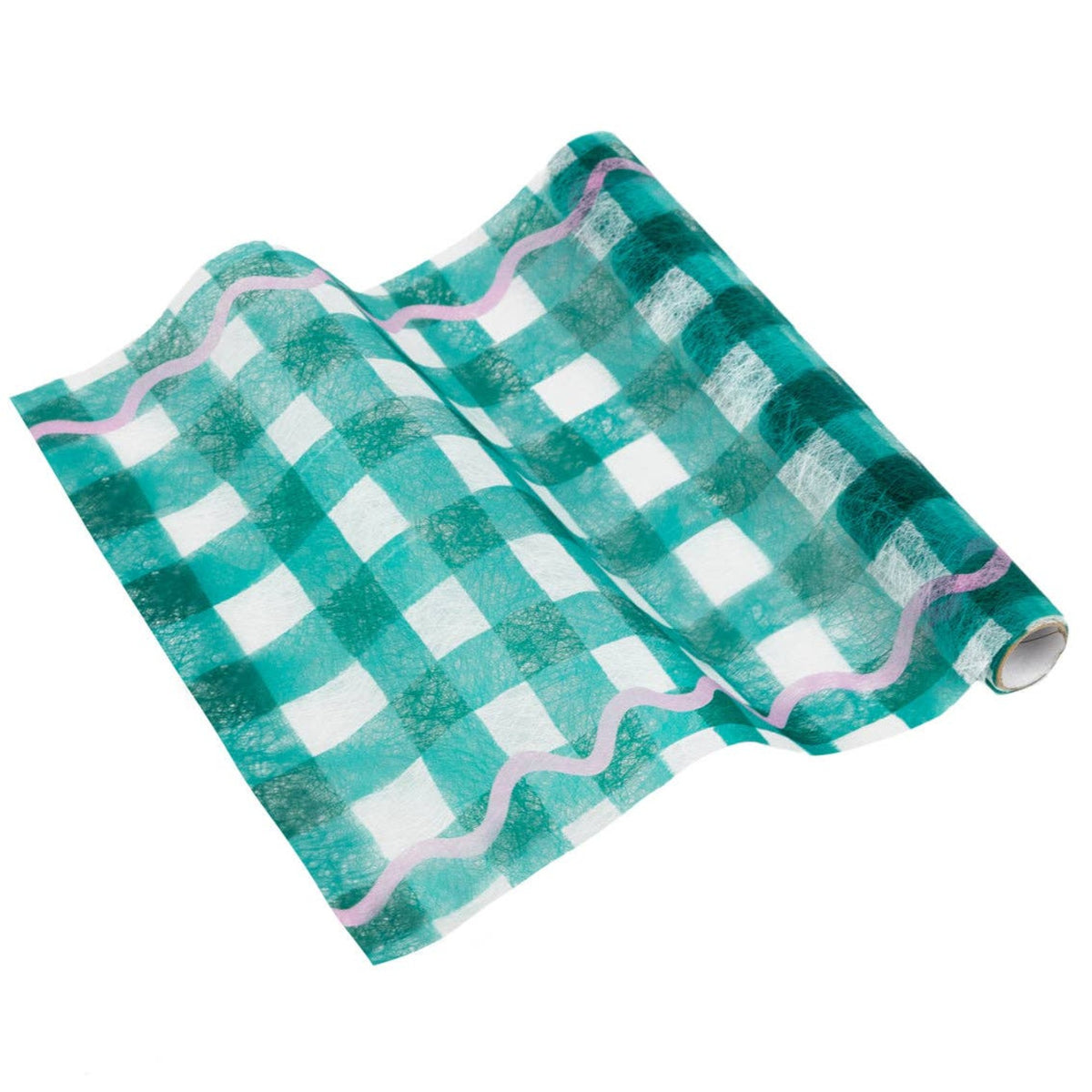 Green Gingham Table Runner - 2m