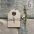 East of India Small Kraft Gift Tags, Pack of 6