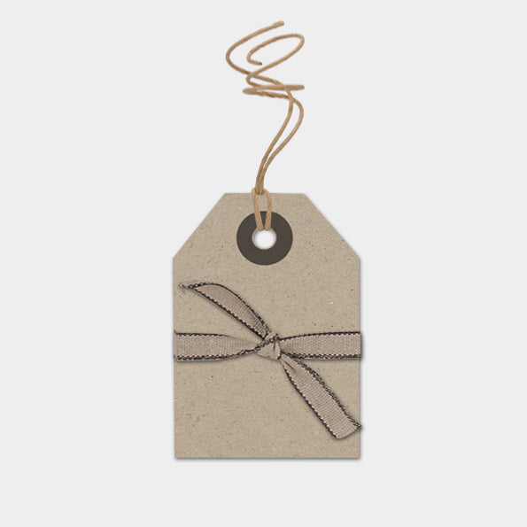 East of India Small Kraft Gift Tags, Pack of 6