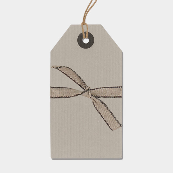 East of India Large Grey Gift Tags, Pack of 6