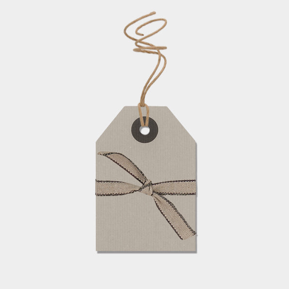 East of India Small Grey Gift Tags, Pack of 6