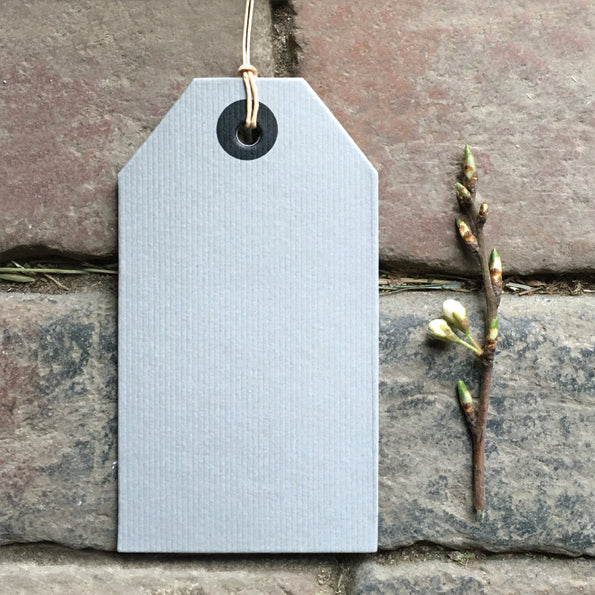 East of India Large Grey Gift Tag