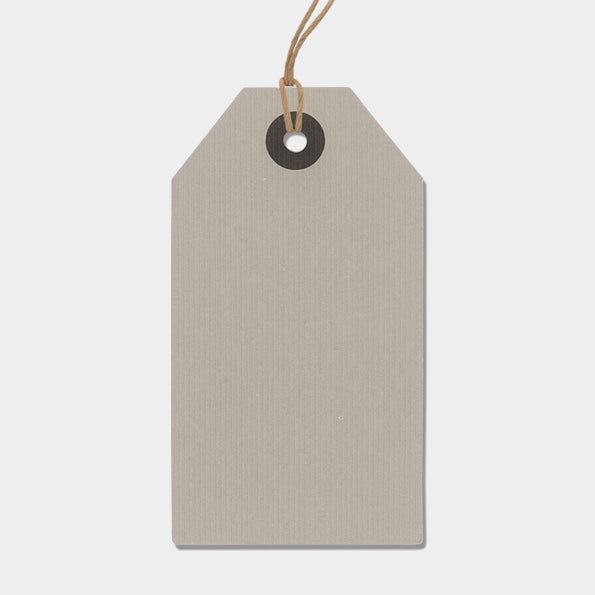 East of India Large Grey Gift Tag