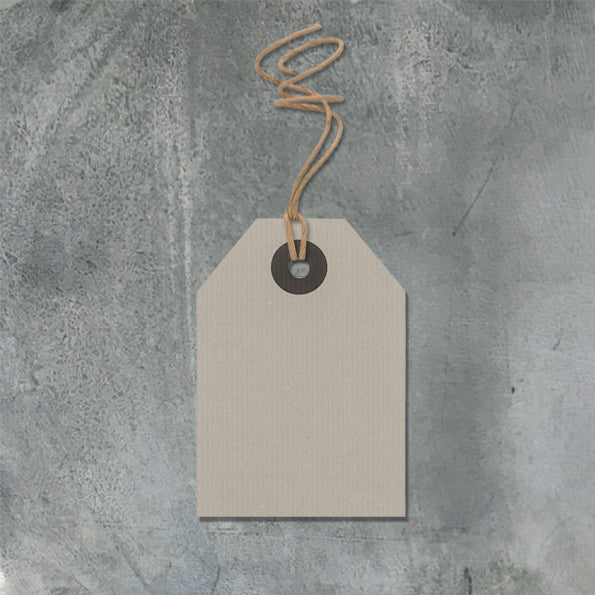 East of India Small Grey Gift Tag