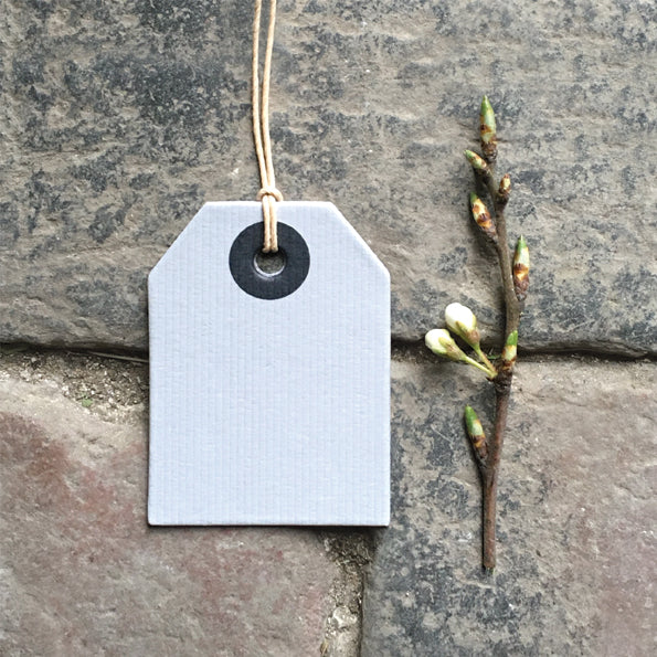 East of India Small Grey Gift Tag