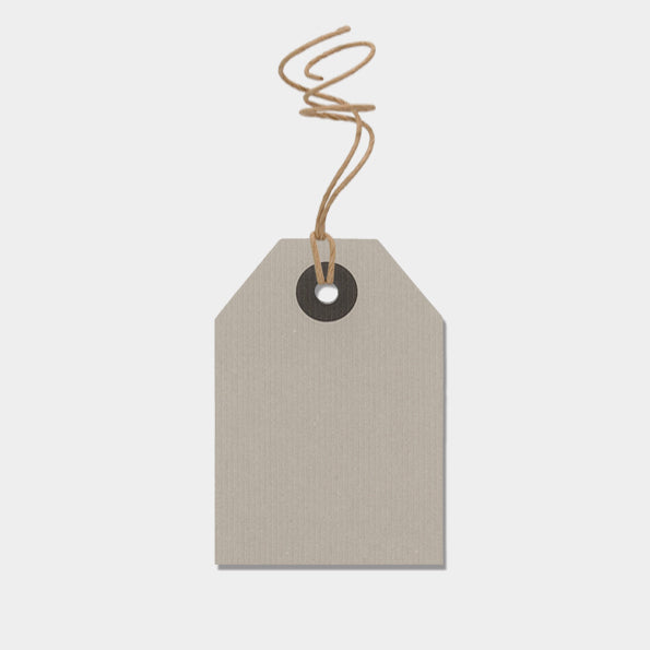 East of India Small Grey Gift Tag