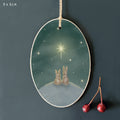 East of India Starry Night Gift Tag - Rabbits