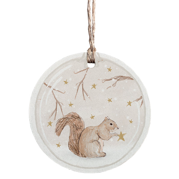 East of India Woodland Gift Tag - Squirrel