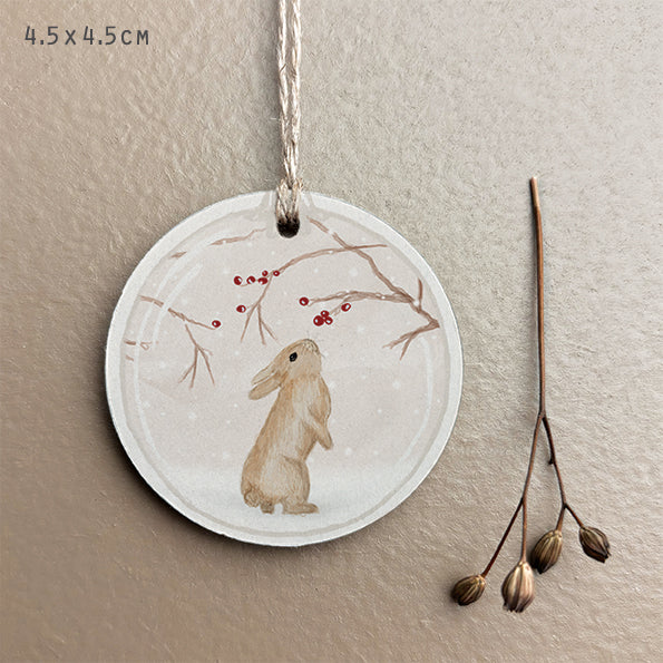 East of India Woodland Gift Tag - Rabbit