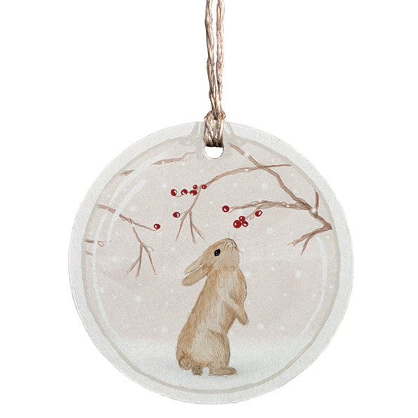 East of India Woodland Gift Tag - Rabbit