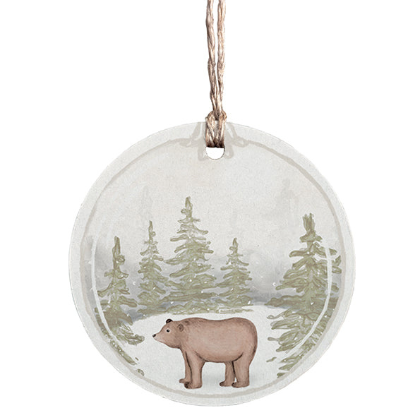 East of India Woodland Gift Tag - Standing bear
