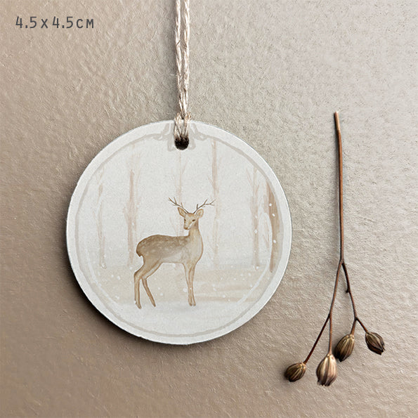 East of India Woodland Gift Tag - Deer