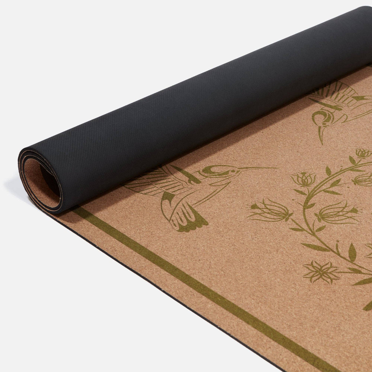 The Hummingbird Cork Yoga Mat