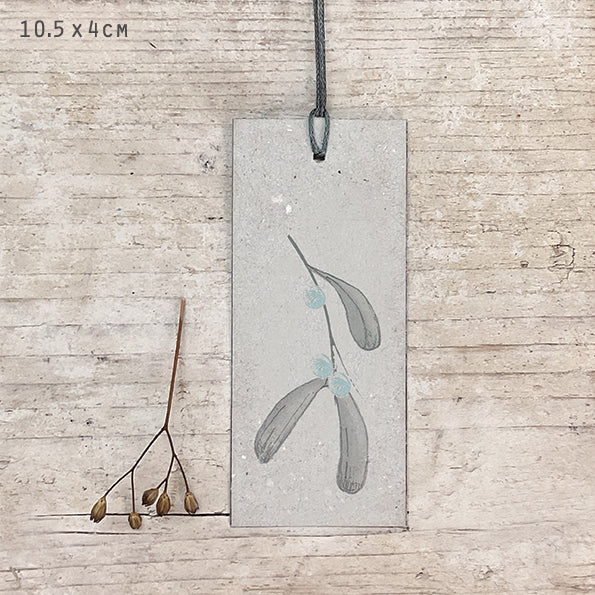East of India Birds and Berry Gift Tag - Mistletoe
