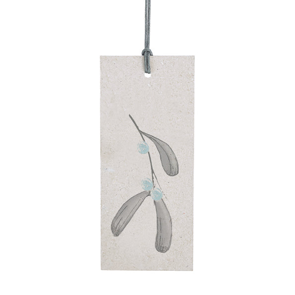 East of India Birds and Berry Gift Tag - Mistletoe