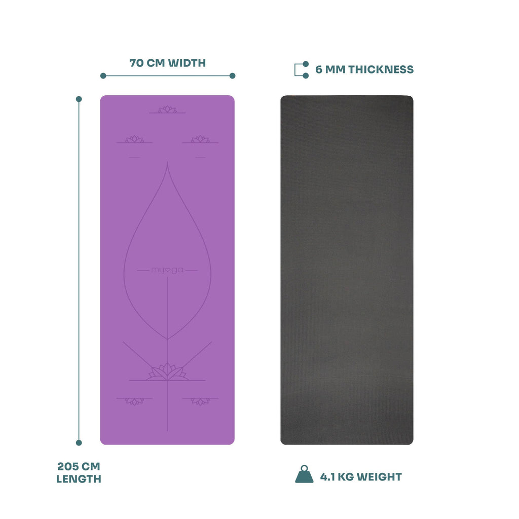 Myga Extra Large Alignment Yoga Mat