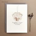 East of India Bauble Christmas Card - Brightest stars