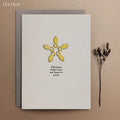 East of India Metal Star Christmas Card - Christmas wishes