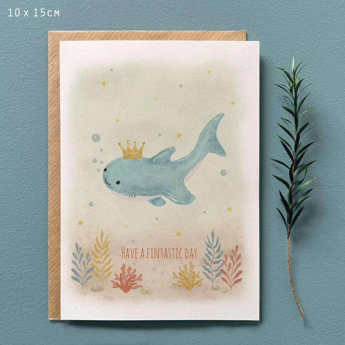 East of India Sealife Greetings Card - Have a fintastic day