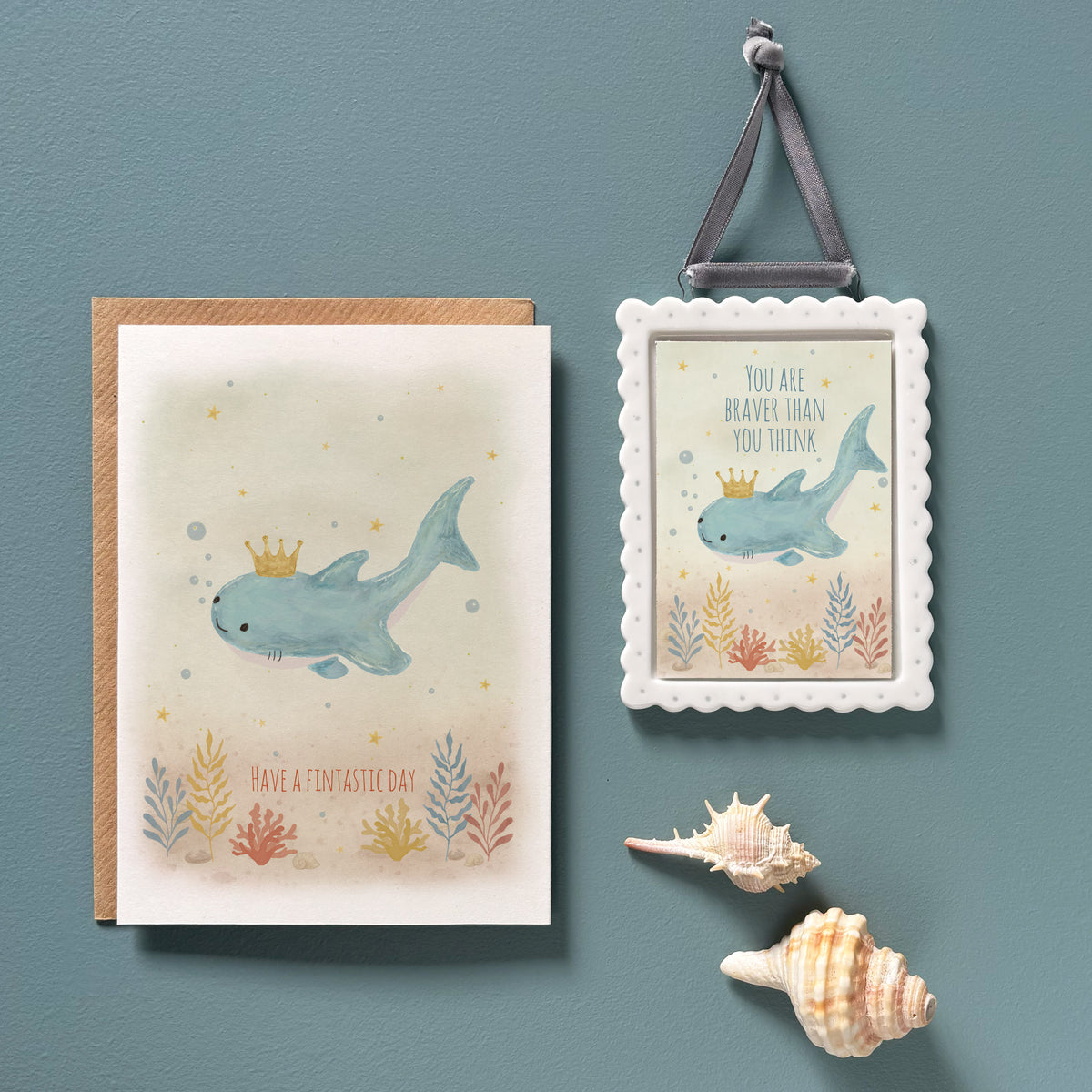 East of India Sealife Greetings Card - Have a fintastic day