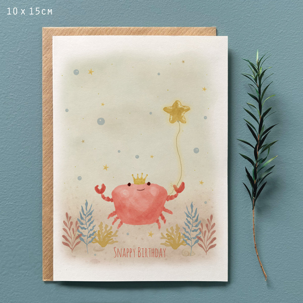 East of India Sealife Greetings Card - Snappy birthday