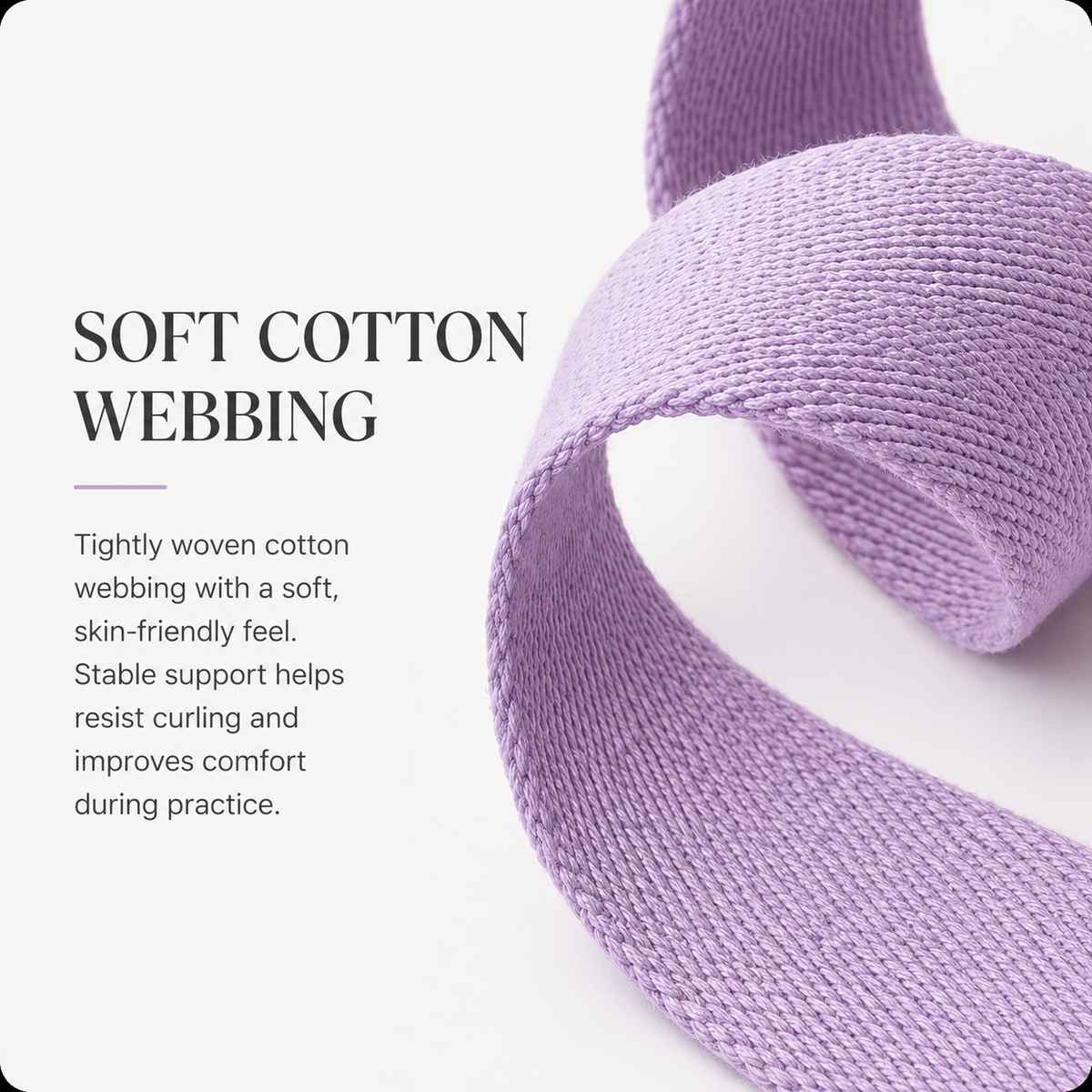 Iyengar Wide Cotton Yoga Strap - 5cm