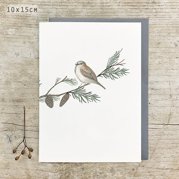 East of India Bird and Berry Christmas Card - Sparrow