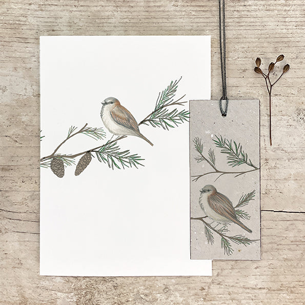 East of India Bird and Berry Christmas Card - Sparrow
