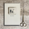 East of India Embroidered Christmas Card - Merry Christmas