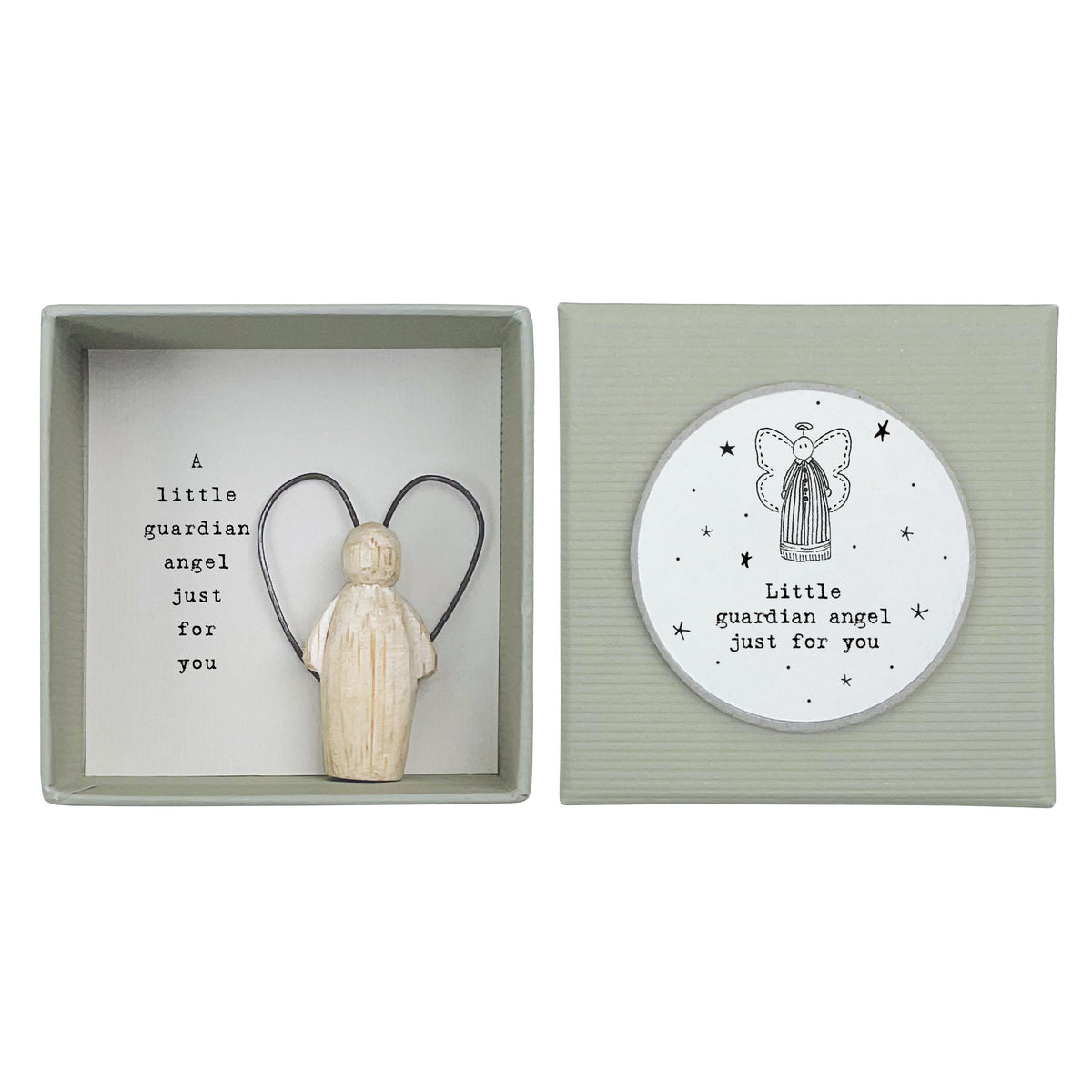 East of India Boxed Wooden Guardian Angel - Just for you