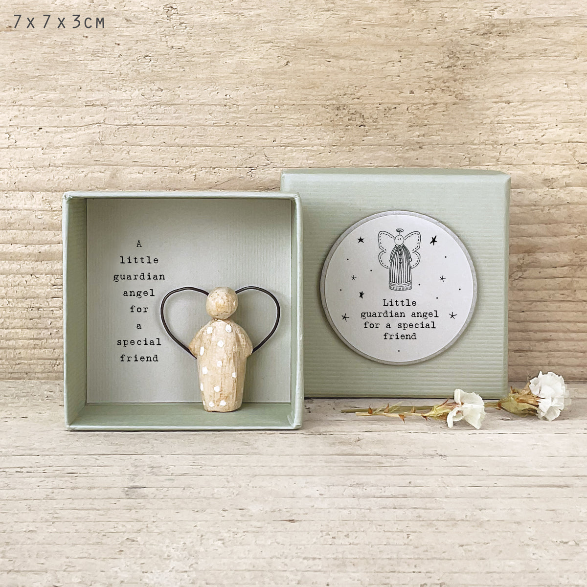 East of India Boxed Wooden Guardian Angel - For a special friend
