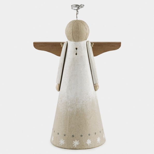 East of India Papier Mâché Angel Christmas Tree Topper