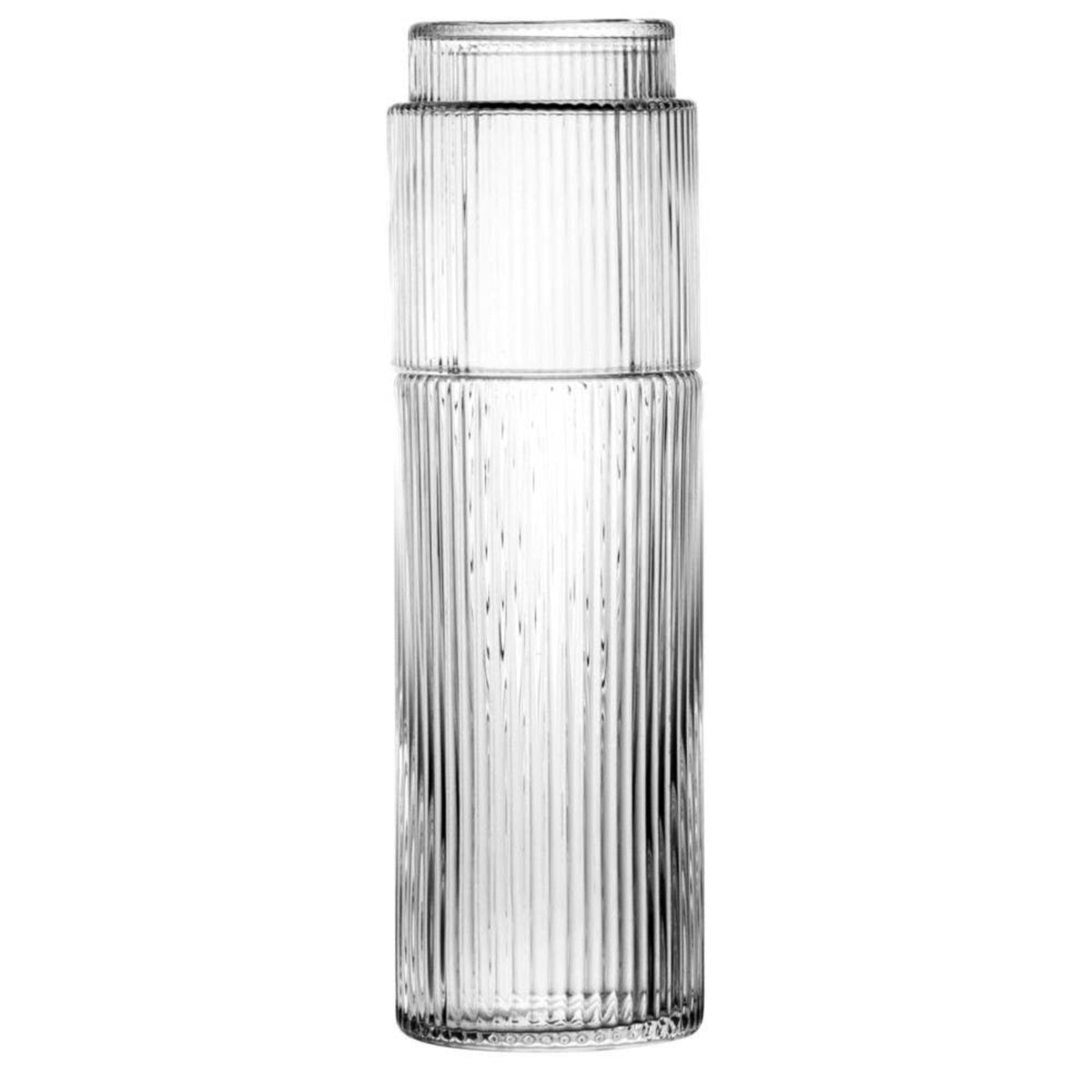 Ribbed Carafe & Glass Set - 0.6L