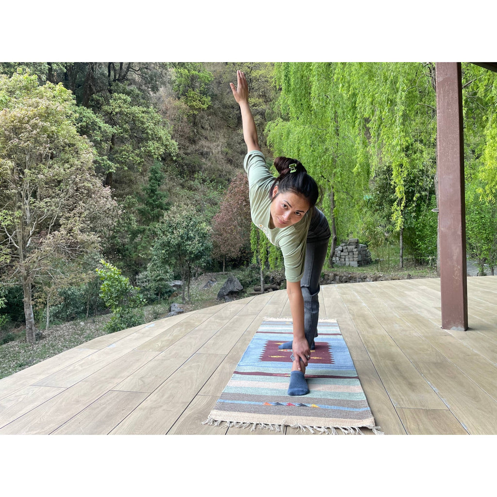 Handwoven Natural Cotton Yoga Mat