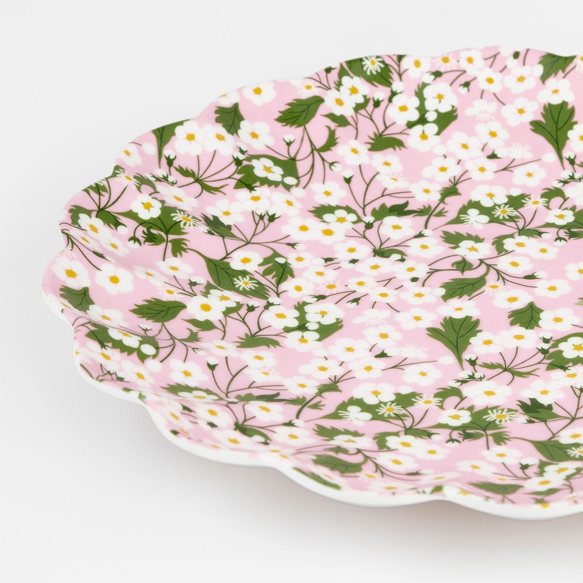 Meri Meri x Liberty Reusable Large Party Plates x 4 party plates Meri Meri x Liberty Reusable Large Party Plates x 4