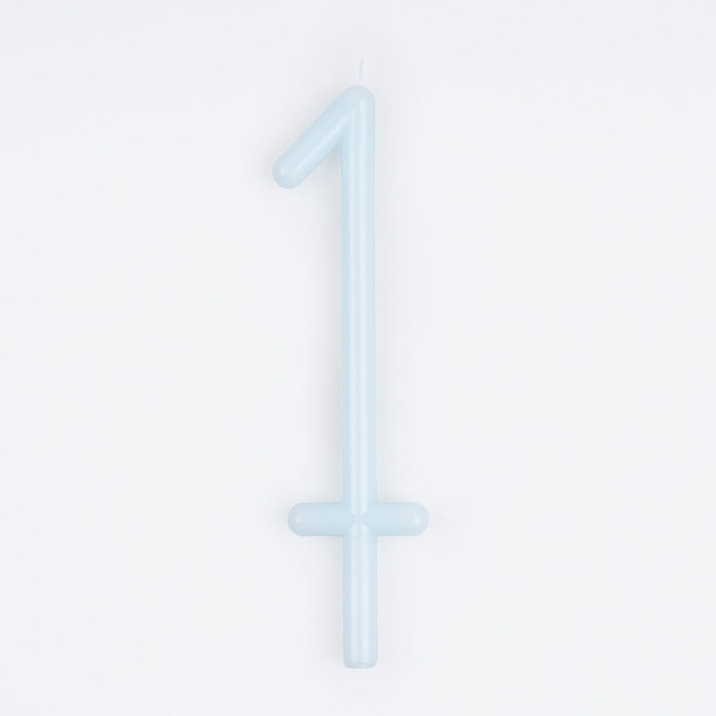 Slim Number 1 Cake Candle | Meri Meri Number Candles Birthday Candles Slim Number 1 Cake Candle