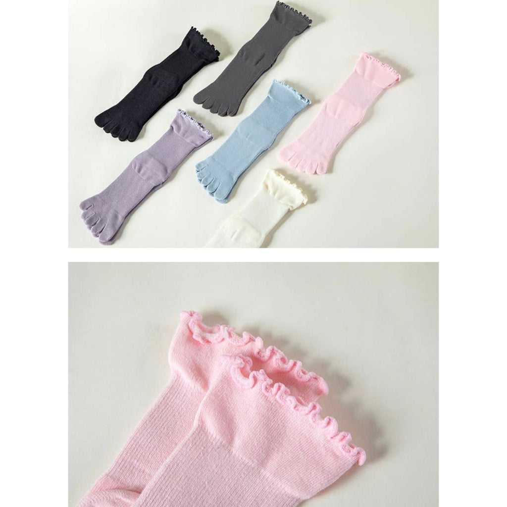 Five Toe Grip Socks for Yoga & Barre