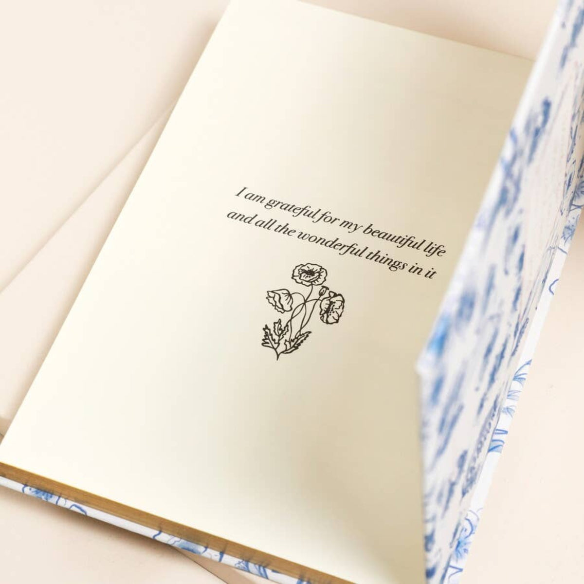 Blue Wildflower Daily Gratitude Journal